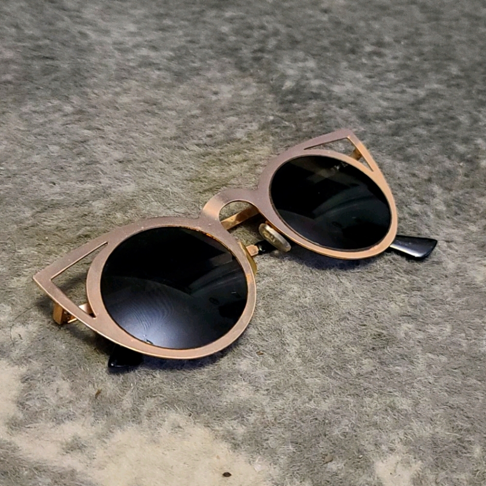 Gold cateye Sunglasses